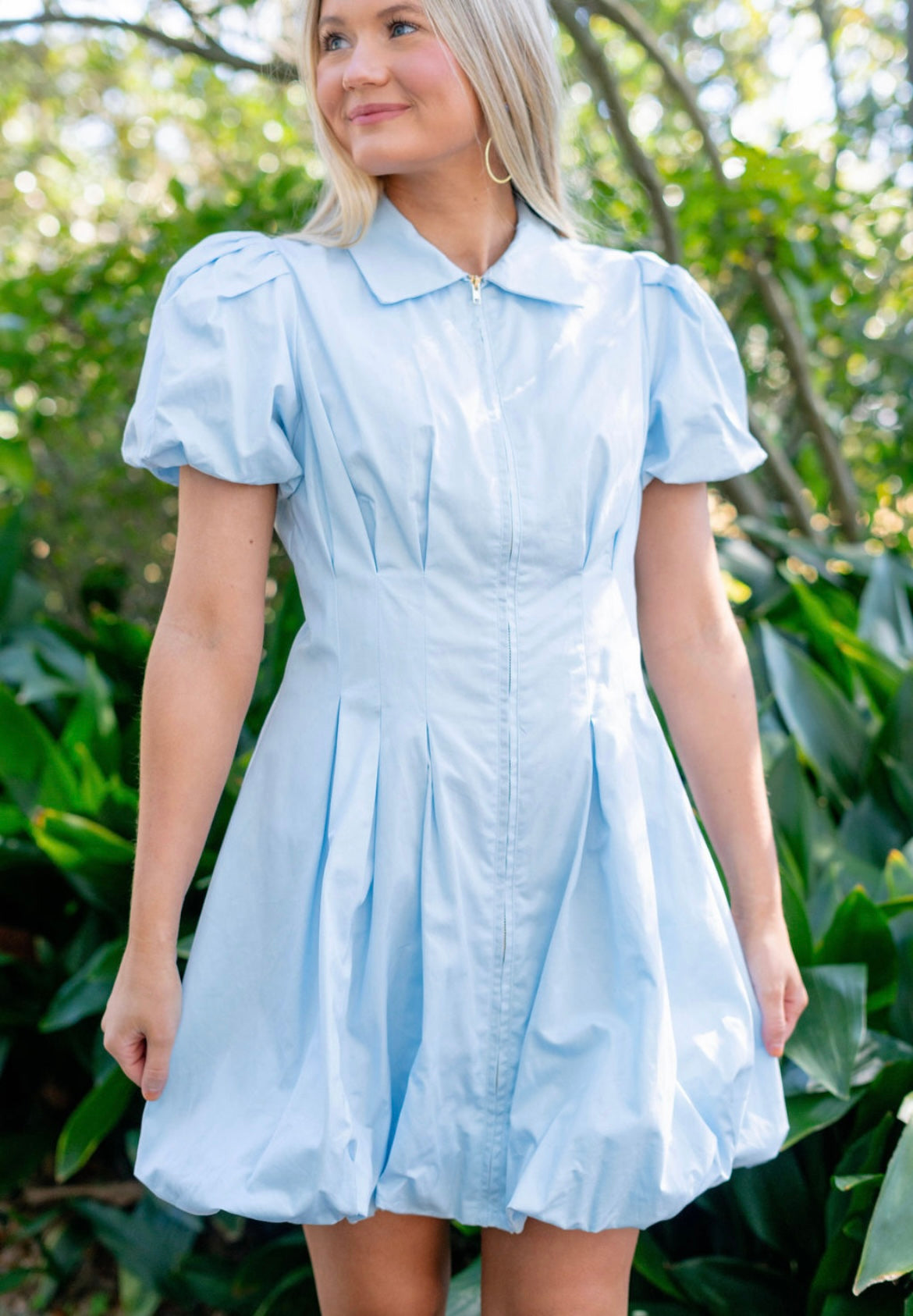 Sky Zip Bubble Dress
