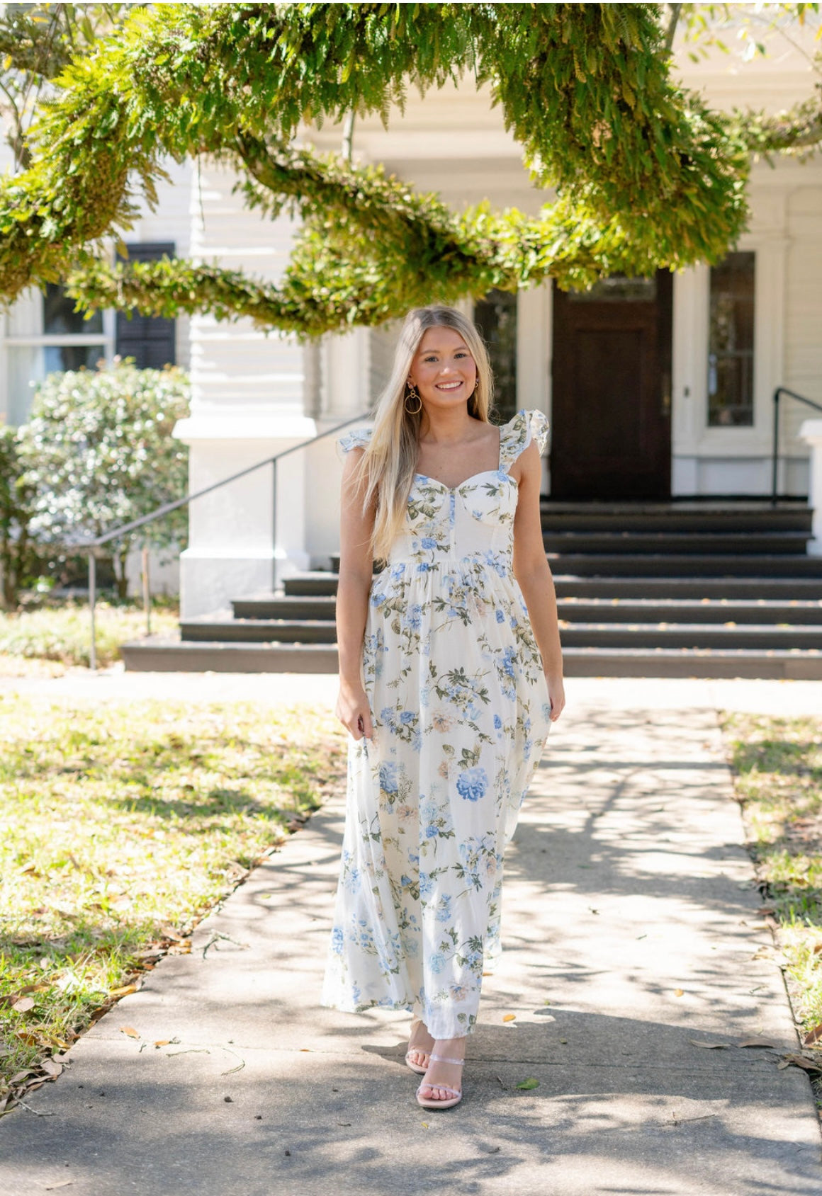 Ivory Floral Maxi