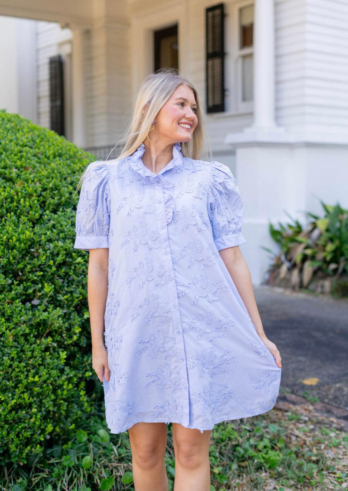 Periwinkle Floral Dress