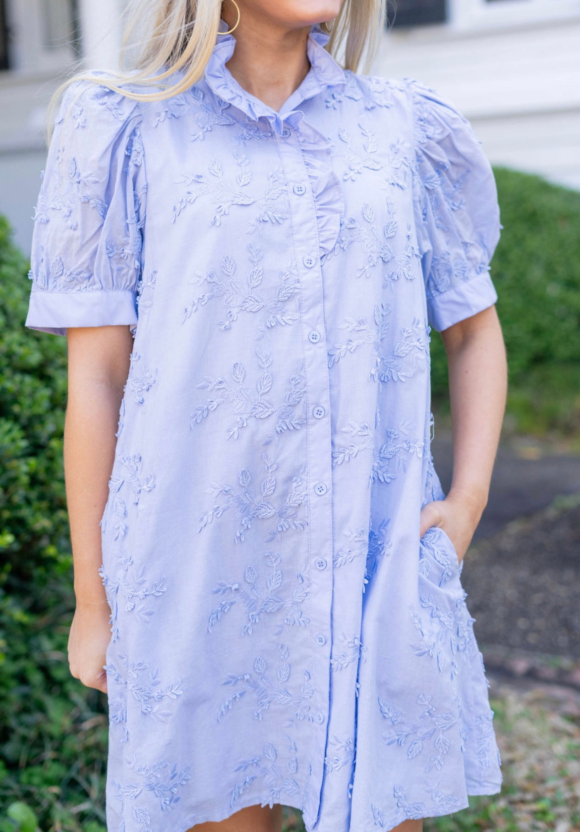 Periwinkle Floral Dress