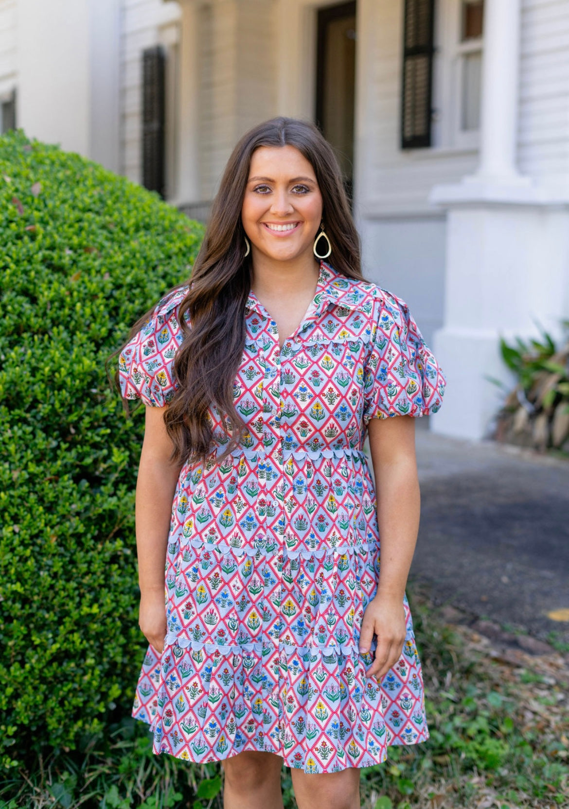 Blue Floral Dress