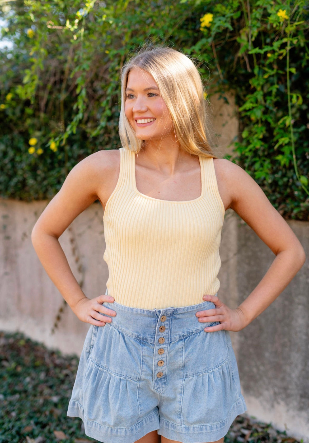Pastel Yellow Tank