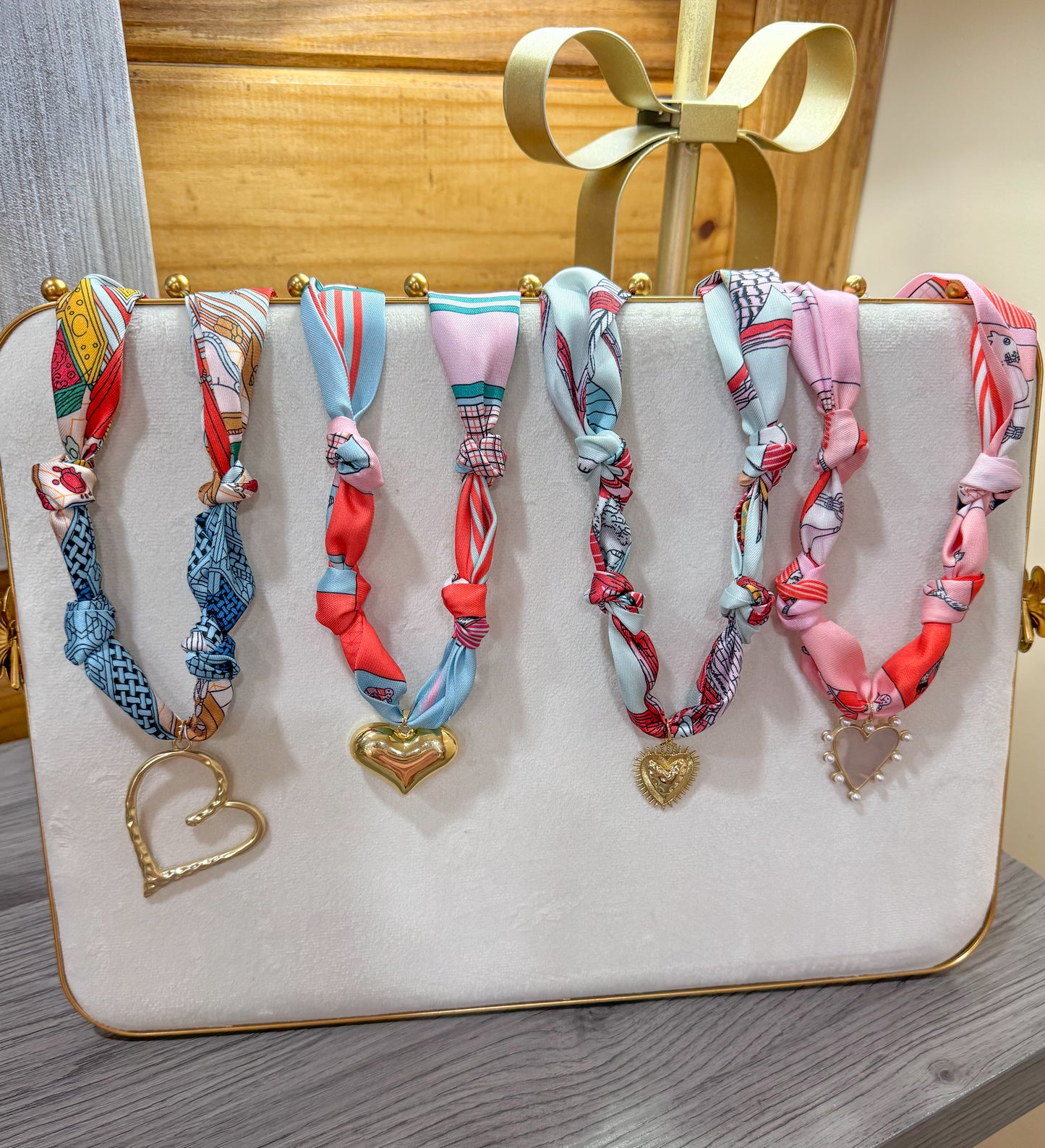 Silk Scarf Necklaces