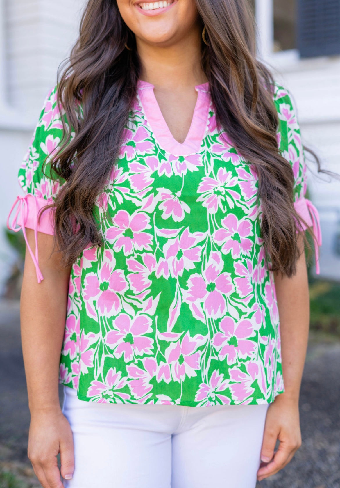 Scallop Trim Blouse